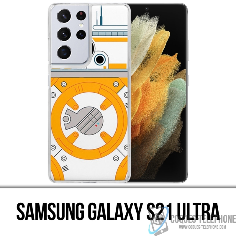 Funda Samsung Galaxy S21 Ultra - Star Wars Bb8 Minimalist