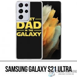 Custodia per Samsung Galaxy S21 Ultra - Star Wars Il miglior papà della galassia