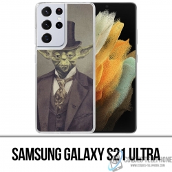 Custodia per Samsung Galaxy S21 Ultra - Star Wars Vintage Yoda