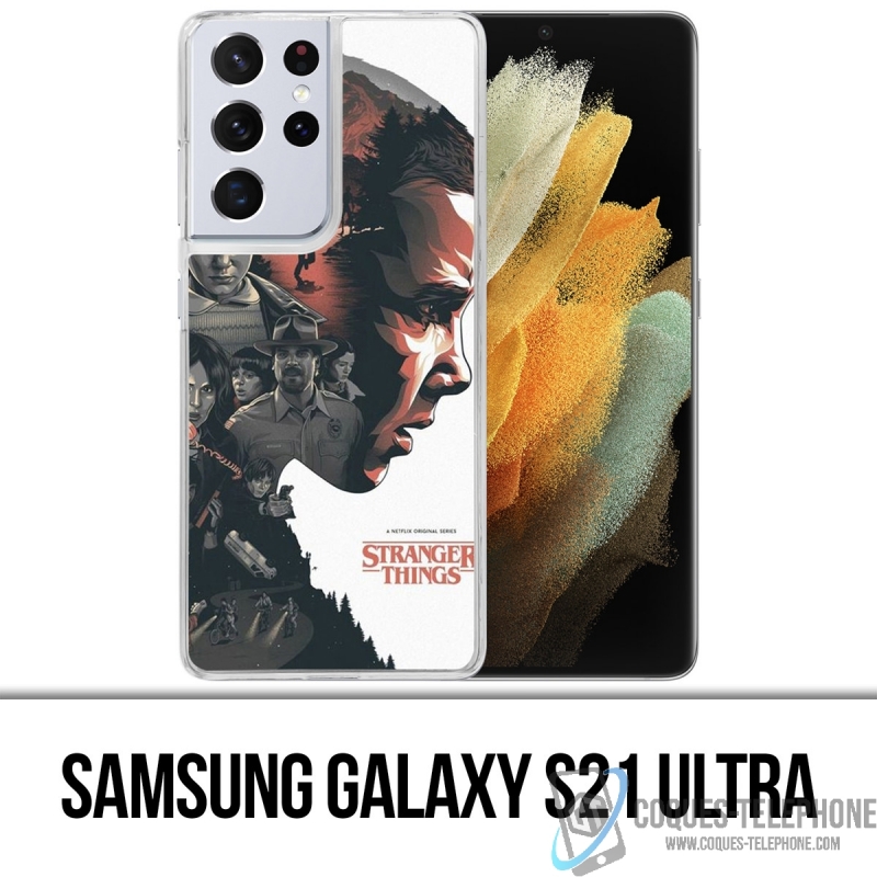 Samsung Galaxy S21 Ultra Case - Stranger Things Fanart