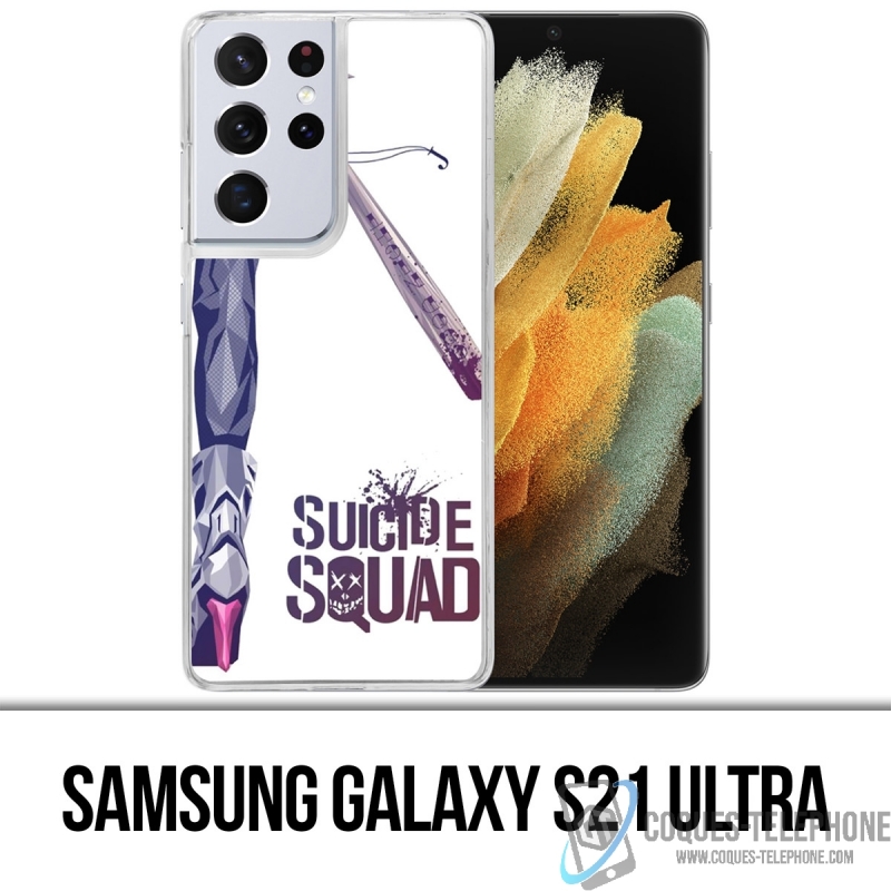 Custodia per Samsung Galaxy S21 Ultra - Suicide Squad Harley Quinn Leg