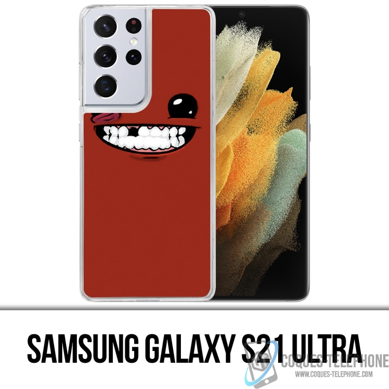 Custodia per Samsung Galaxy S21 Ultra - Super Meat Boy