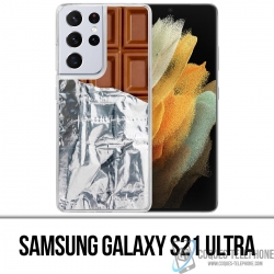 Custodia per Samsung Galaxy S21 Ultra - Tablet cioccolato in alluminio