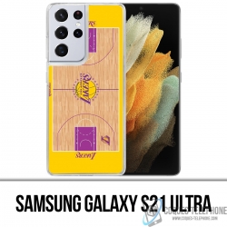 Coque Samsung Galaxy S21 Ultra - Terrain Besketball Lakers Nba