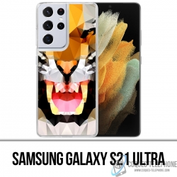 Coque Samsung Galaxy S21 Ultra - Tigre Geometrique