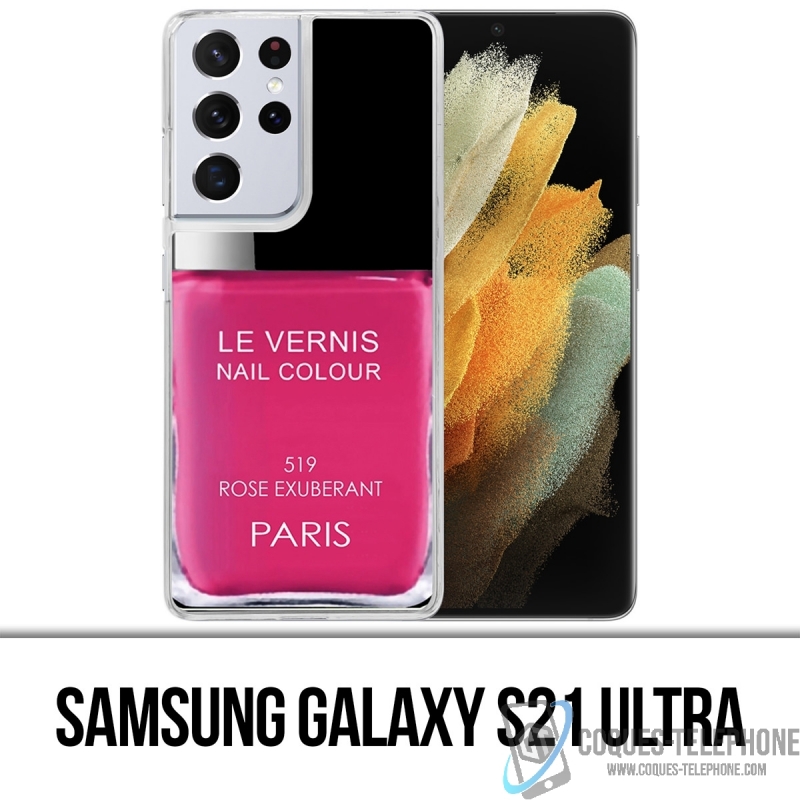 Samsung Galaxy S21 Ultra case - Paris Pink Varnish