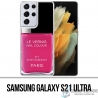 Funda Samsung Galaxy S21 Ultra - Barniz rosa París