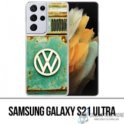 Funda Samsung Galaxy S21 Ultra - Logotipo Vw Vintage