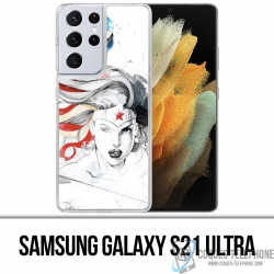 Samsung Galaxy S21 Ultra case - Wonder Woman Art