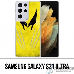 Custodia per Samsung Galaxy S21 Ultra - Xmen Wolverine Art Design