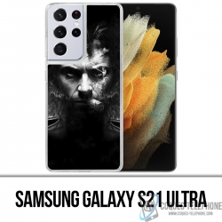 Coque Samsung Galaxy S21 Ultra - Xmen Wolverine Cigare