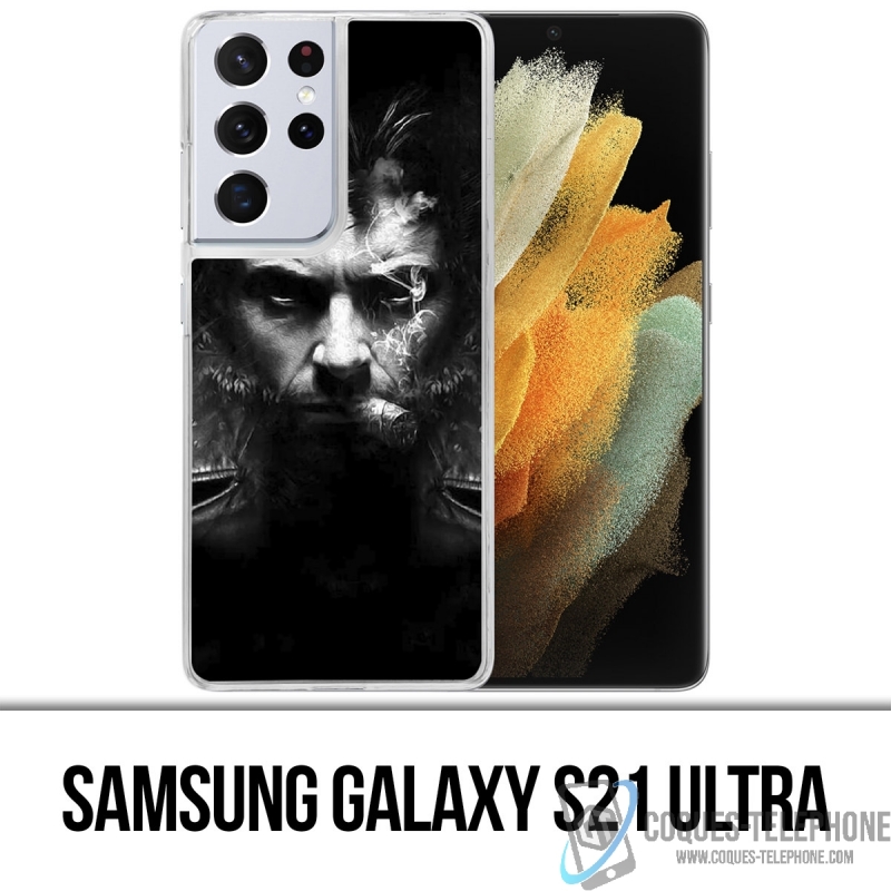 Funda Samsung Galaxy S21 Ultra - Xmen Wolverine Cigar