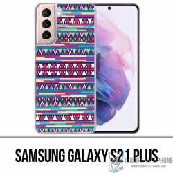 Custodia per Samsung Galaxy S21 Plus - Rosa azteco
