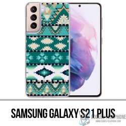 Samsung Galaxy S21 Plus Case - Green Aztec