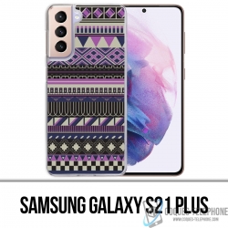 Samsung Galaxy S21 Plus Case - Lila Azteken