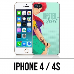 Coque iPhone 4 / 4S - Ariel Sirène Hipster