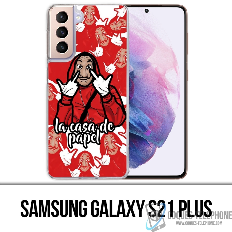 Custodia per Samsung Galaxy S21 Plus - Casa De Papel - Cartoon