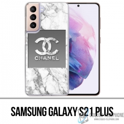 Samsung Galaxy S21 Plus Case - Chanel White Marble