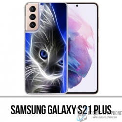 Funda Samsung Galaxy S21 Plus - Ojos azules de gato