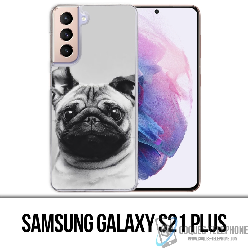 Custodia per Samsung Galaxy S21 Plus - Orecchie da Pug Dog