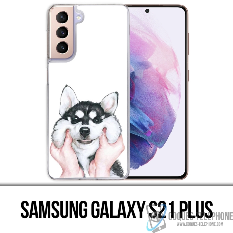 Funda Samsung Galaxy S21 Plus - Perro Husky Cheek