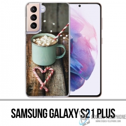 Coque Samsung Galaxy S21 Plus - Chocolat Chaud Marshmallow