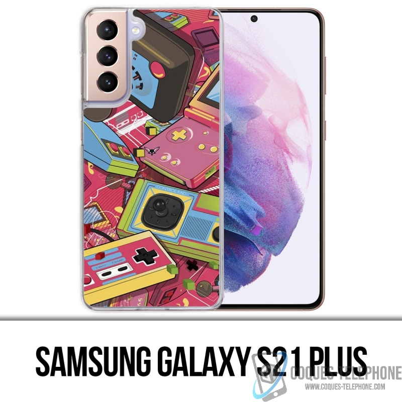 Samsung Galaxy S21 Plus Case - Retro Vintage Konsolen