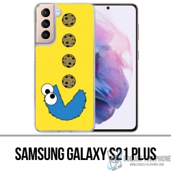 Custodia per Samsung Galaxy S21 Plus - Cookie Monster Pacman