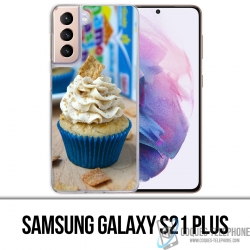Custodia per Samsung Galaxy S21 Plus - Cupcake blu