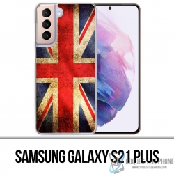 Custodia per Samsung Galaxy S21 Plus - Bandiera del Regno Unito vintage