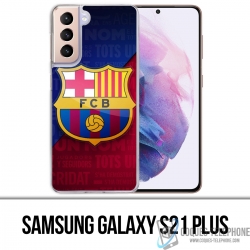 Funda Samsung Galaxy S21 Plus - Logo Fútbol Fc Barcelona