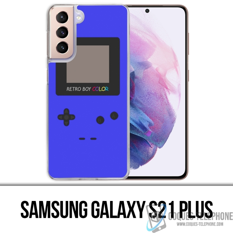 Custodia per Samsung Galaxy S21 Plus - Game Boy Color Blue