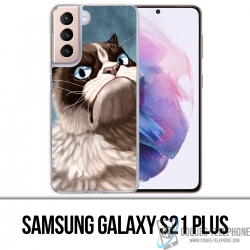 Samsung Galaxy S21 Plus Case - Grumpy Cat