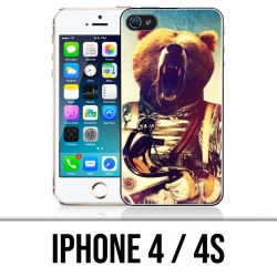 Coque iPhone 4 / 4S - Astronaute Ours