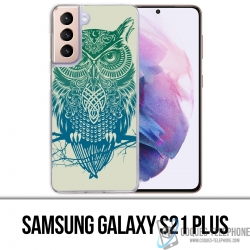 Coque Samsung Galaxy S21 Plus - Hibou Abstrait