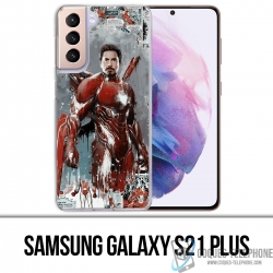 Custodia per Samsung Galaxy S21 Plus - Iron Man Comics Splash