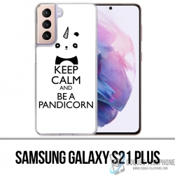 Custodia per Samsung Galaxy S21 Plus - Keep Calm Pandicorn Panda Unicorn