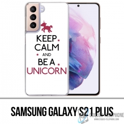 Funda Samsung Galaxy S21 Plus - Keep Calm Unicorn Unicornio