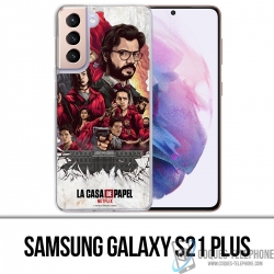 Funda Samsung Galaxy S21 Plus - La Casa De Papel - Pintura Comics