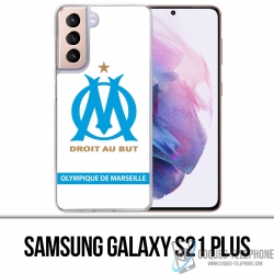 Samsung Galaxy S21 Plus case - Om Marseille Logo White