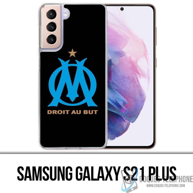 Funda Samsung Galaxy S21 Plus - Om Marseille Logo Negra