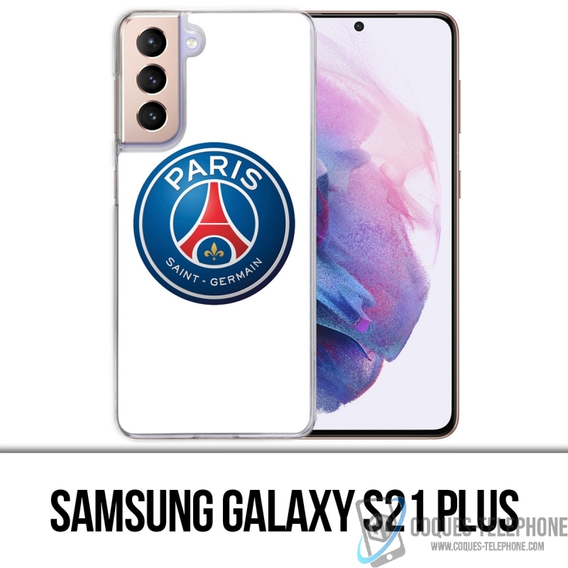 Coque Samsung Galaxy S21 Plus - Logo Psg Fond Blanc