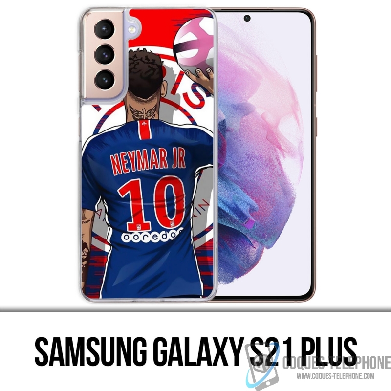 Custodia Samsung Galaxy S21 Plus - Neymar Psg Cartoon