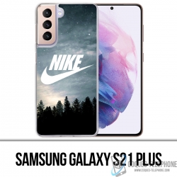 Samsung Galaxy S21 Plus Case - Nike Logo Wood