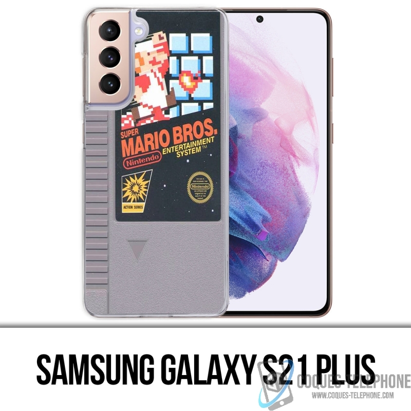 Coque Samsung Galaxy S21 Plus - Nintendo Nes Cartouche Mario Bros