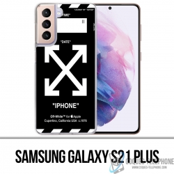 Coque Samsung Galaxy S21 Plus - Off White Noir