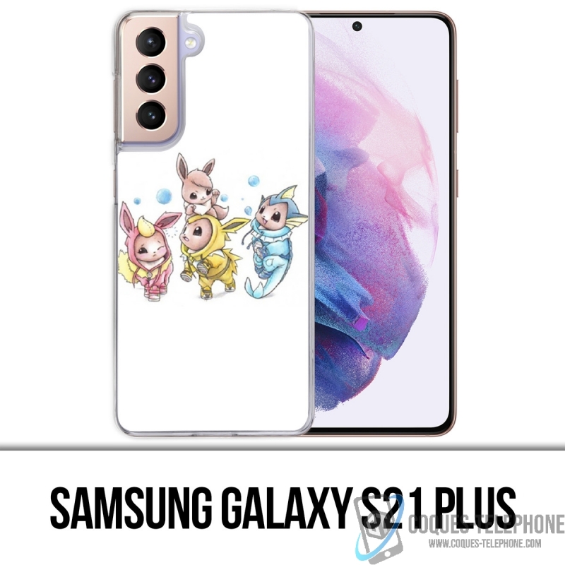 Custodia per Samsung Galaxy S21 Plus - Pokémon Baby Eevee Evolution