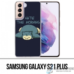 Coque Samsung Galaxy S21 Plus - Pokémon Ronflex Hate Morning