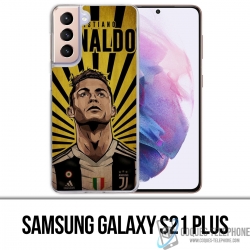 Custodia per Samsung Galaxy S21 Plus - Poster Ronaldo Juventus