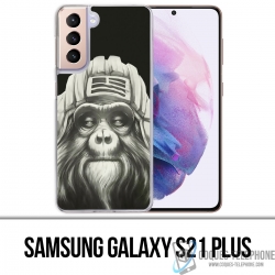 Coque Samsung Galaxy S21 Plus - Singe Monkey Aviateur